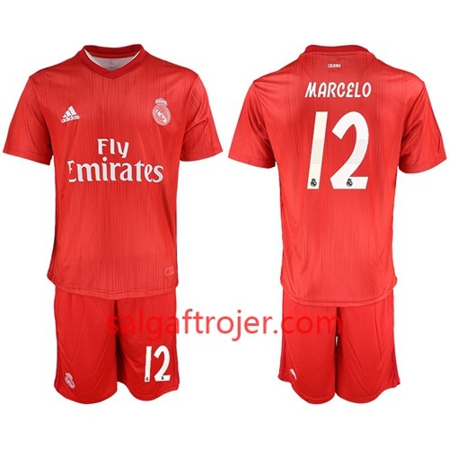 Real Madrid Fodboldtrøjer Marcelo 12 Børn 3. sæt 2018/19 Kort ærmer Real Madrid Fodboldtrøjer Marcelo 12 Børn 3. sæt 2018/19 Kort ærmer